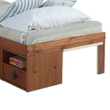 Funktionsbett Bali 90x190 cm - Einzelbett mit Bettkasten und viel Stauraum - Inkl. Lattenrost - Memomad