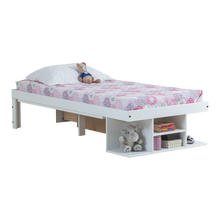 Funktionsbett Bali 90x190 cm - Einzelbett mit Bettkasten und viel Stauraum - Inkl. Lattenrost - Memomad