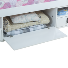 Funktionsbett Bali 90x190 cm - Einzelbett mit Bettkasten und viel Stauraum - Inkl. Lattenrost - Memomad