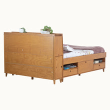 Set AMALFI: Bett mit Bettkasten + Kopfteil mit Stauraum - Memomad