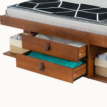 Funktionsbett Bali 140x190 cm - Bett mit Bettkasten und viel Stauraum - Inkl. Lattenrost - Memomad