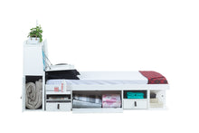 Bett mit Stauraum BALI + Lattenrost (mit oder ohne Kopfende)