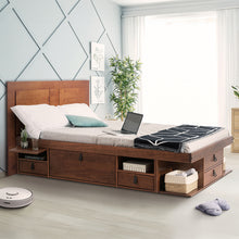 Funktionsbett Bali 140x200 cm - Bett mit Bettkasten und viel Stauraum