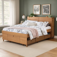 Set AMALFI: Bett mit Bettkasten + Kopfteil mit Stauraum - Memomad