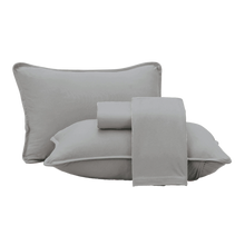 Bettwäsche-Set aus gekämmter Baumwolle Altenburg - Grau