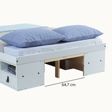 Funktionsbett Bali 140x200 cm - Bett mit Bettkasten und viel Stauraum