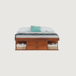 Funktionsbett Bali 140x190 cm - Bett mit Bettkasten und viel Stauraum - Inkl. Lattenrost - Memomad